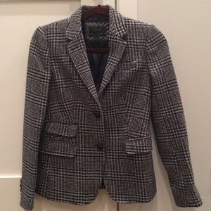 J Crew Schoolboy blazer tweed plaid size 2
